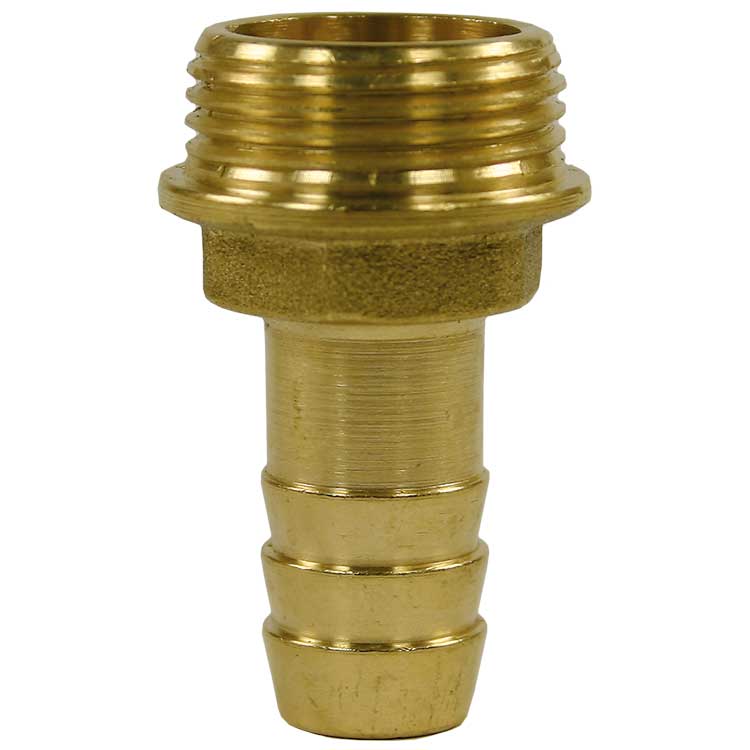 Hose barr 1.4, 8mm brass